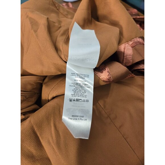 Significant Other Soller Pleated Cutout Botanical Print Ruffle V Neck Maxi Dress - Picture 12 of 13